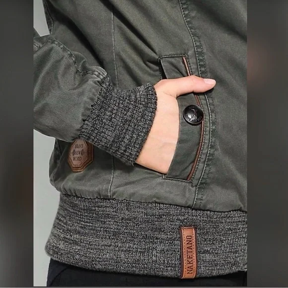 Naketano Women's Olive Hooded Jacket Sz Small - Picture 5 of 16